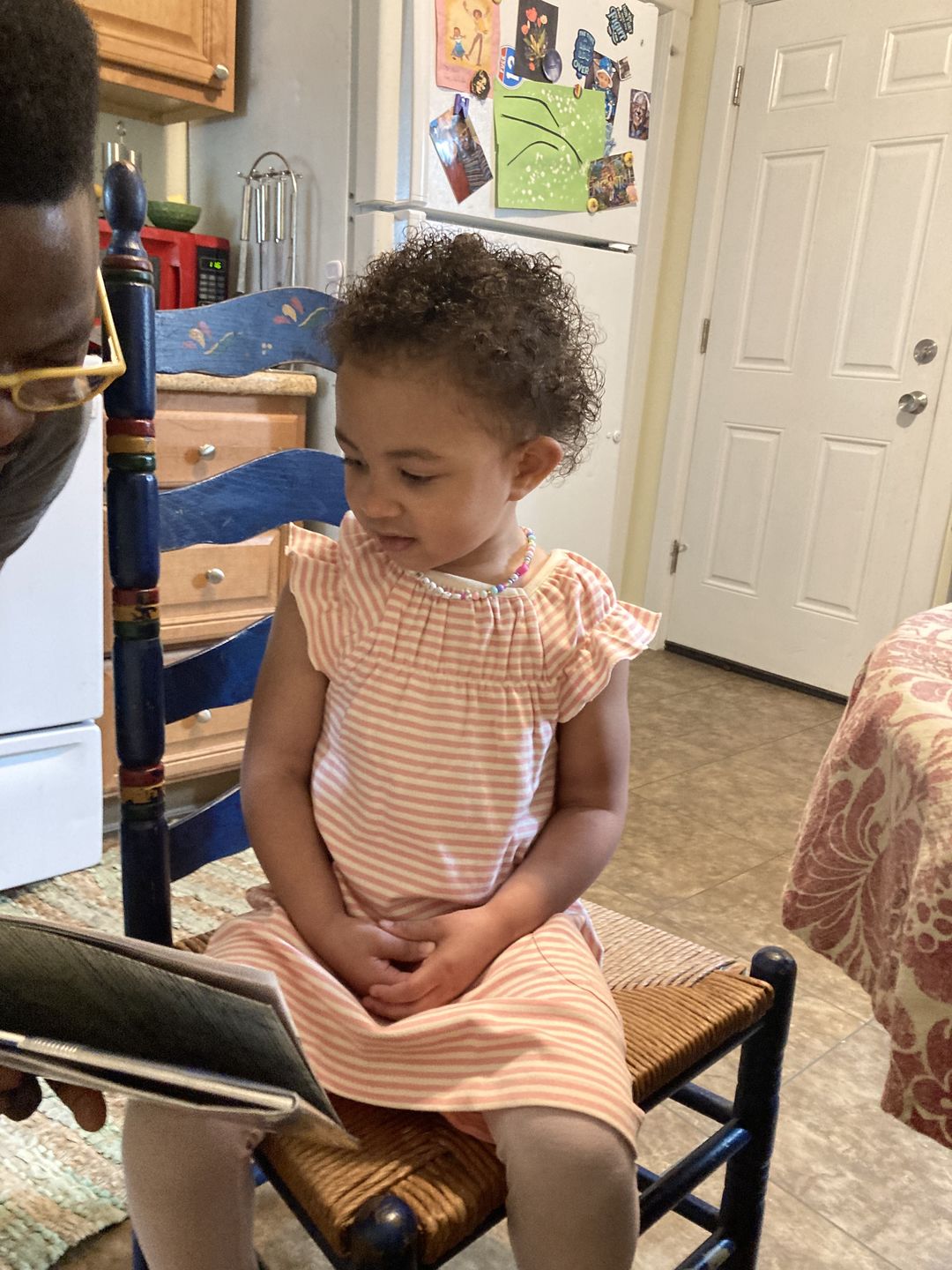 Customer photo review of Pink Striped Interlock Playdays Dress