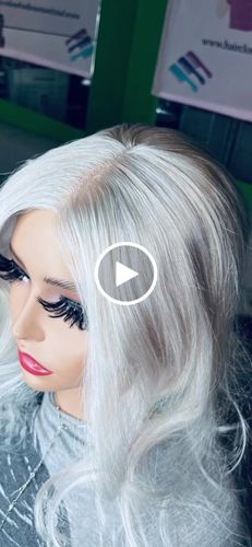 Customer video review of Full Shine Lace Wig Toppers 3*5 Inch Lace Base Hairpiece For Women #18P613