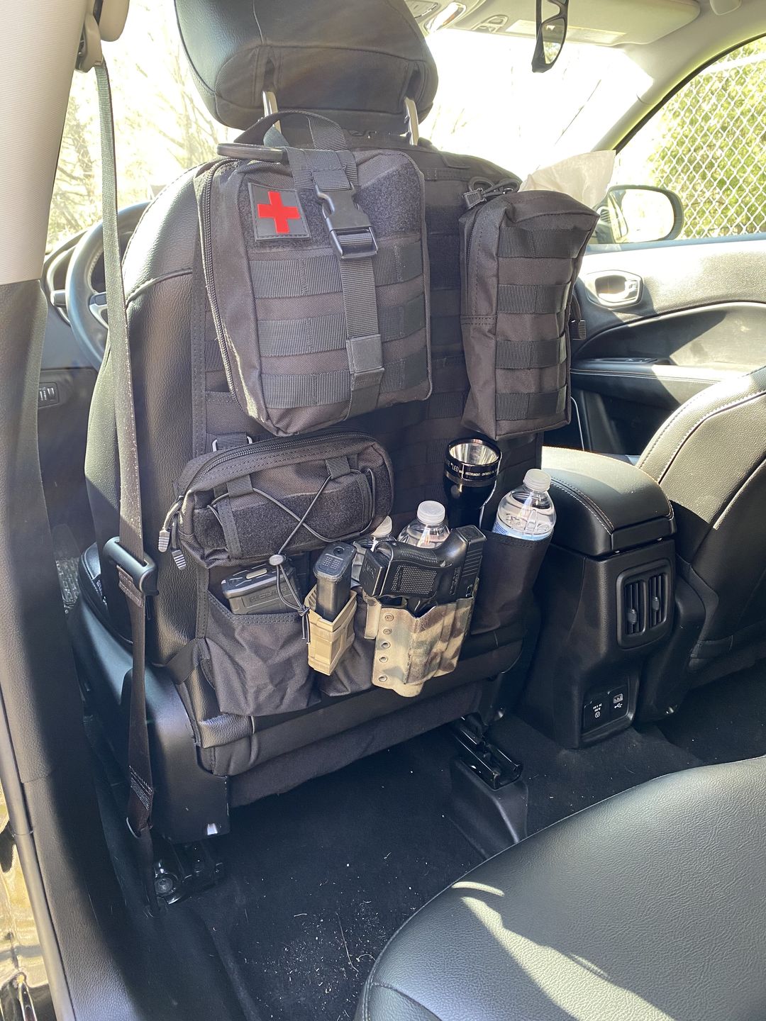 Customer photo review of Tactical MOLLE Seat Organizer v2