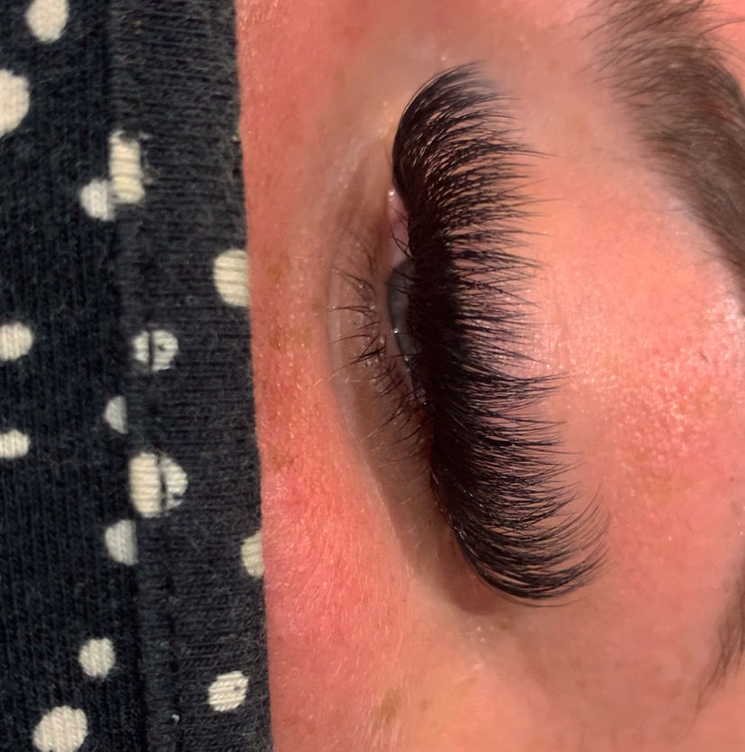Customer photo review of 0.05 Easy Smart Fan Russian Volume Cashmere Lashes (16 lines)