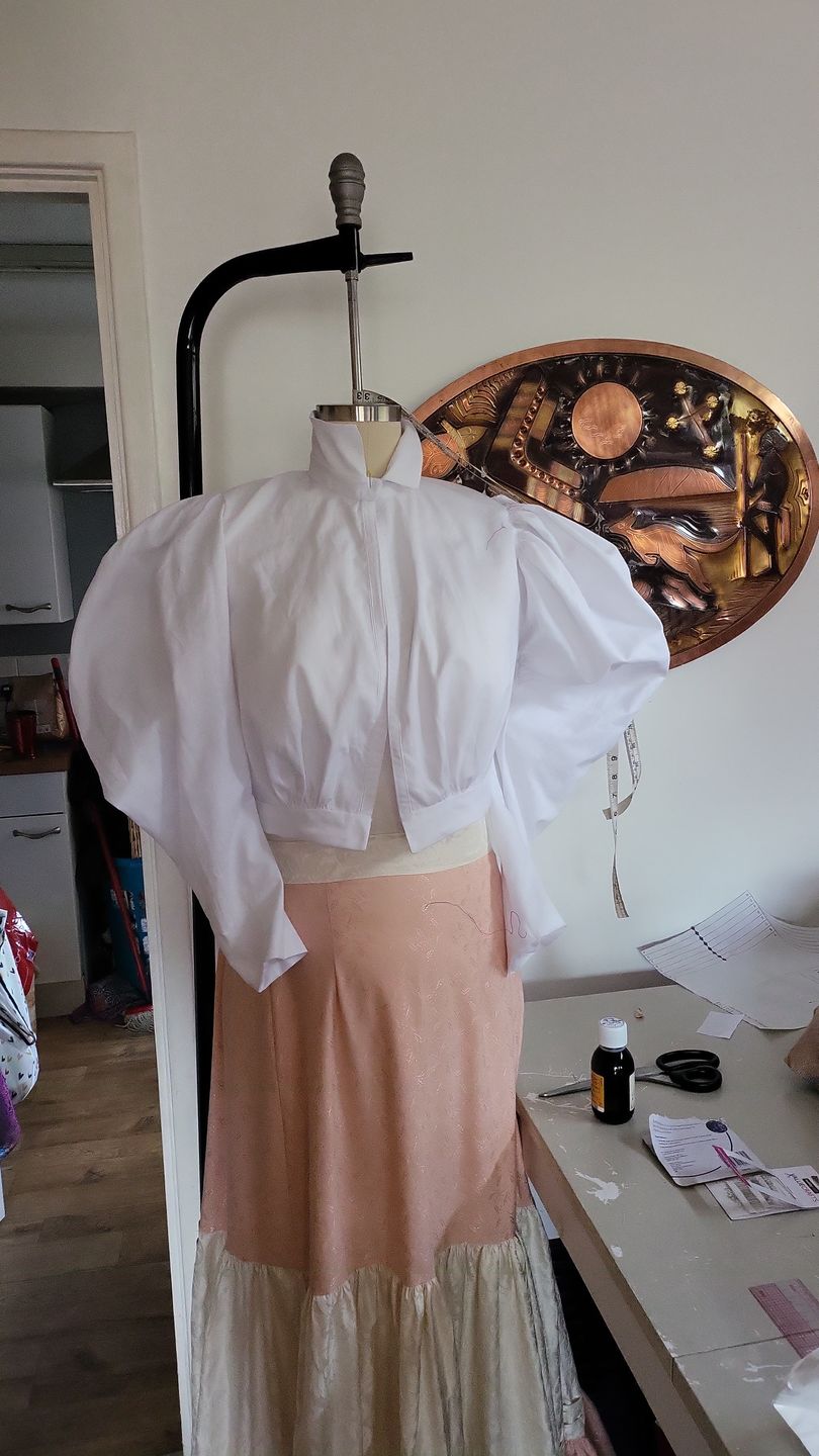 Customer photo review of White Mercerised 100% Cotton Fabric