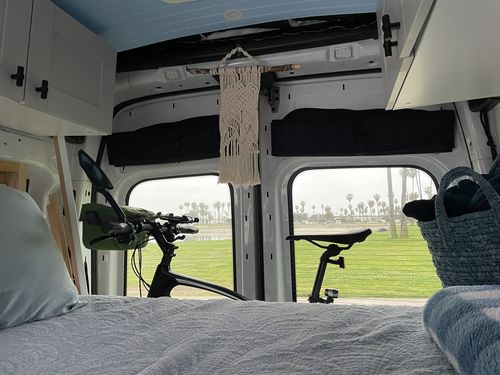 Customer photo review of Transit - Rear Door Shades (set)