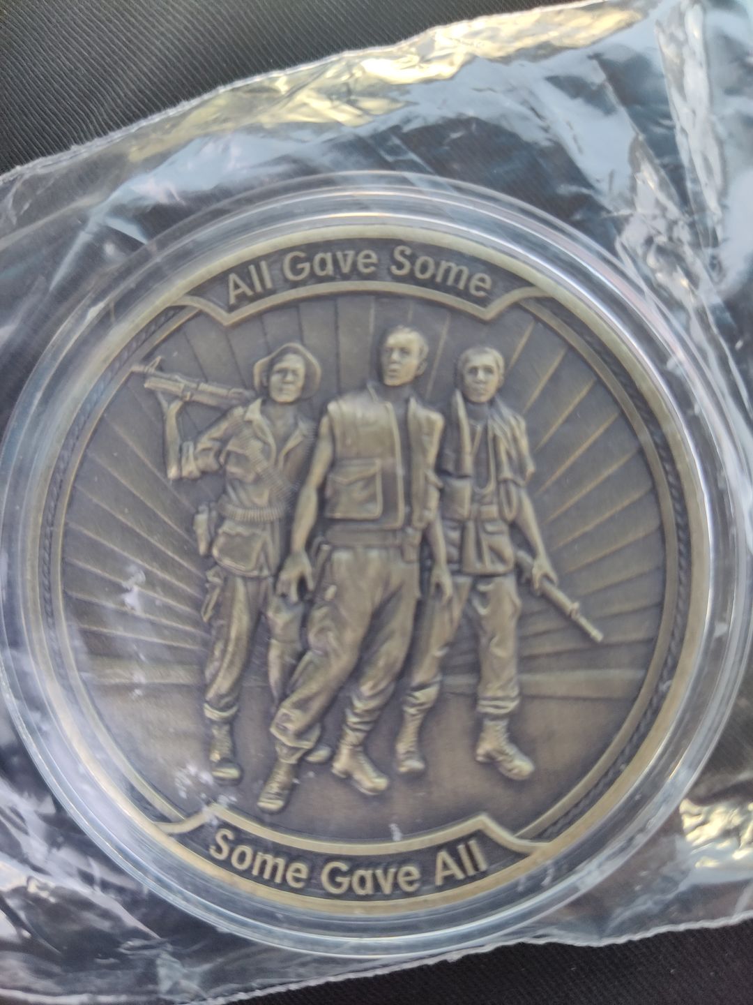 Customer photo review of Vietnam Veteran Coin
