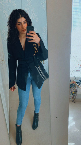 Customer photo review of Ultimate Muse Blazer with Additional Belts | Black