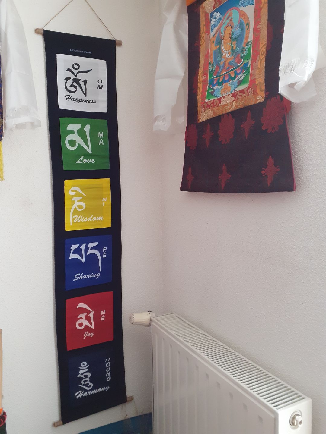 Customer photo review of Tibetan Banner | Compassion Mantra | OM MANI (Wooden Sticks) | INDIA