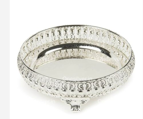 Customer photo review of Peacock Designed Silver Tray  GT 18