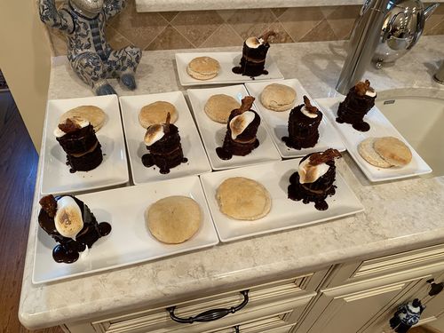 Customer photo review of White Dinner Platters - Set of 4