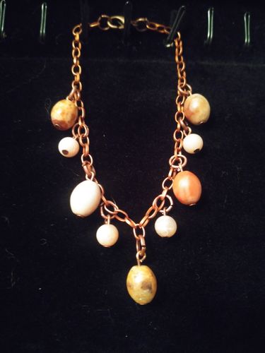 Customer photo review of 15.5" natural 8x10mm yellow morocco Agate olive beads Gemstone