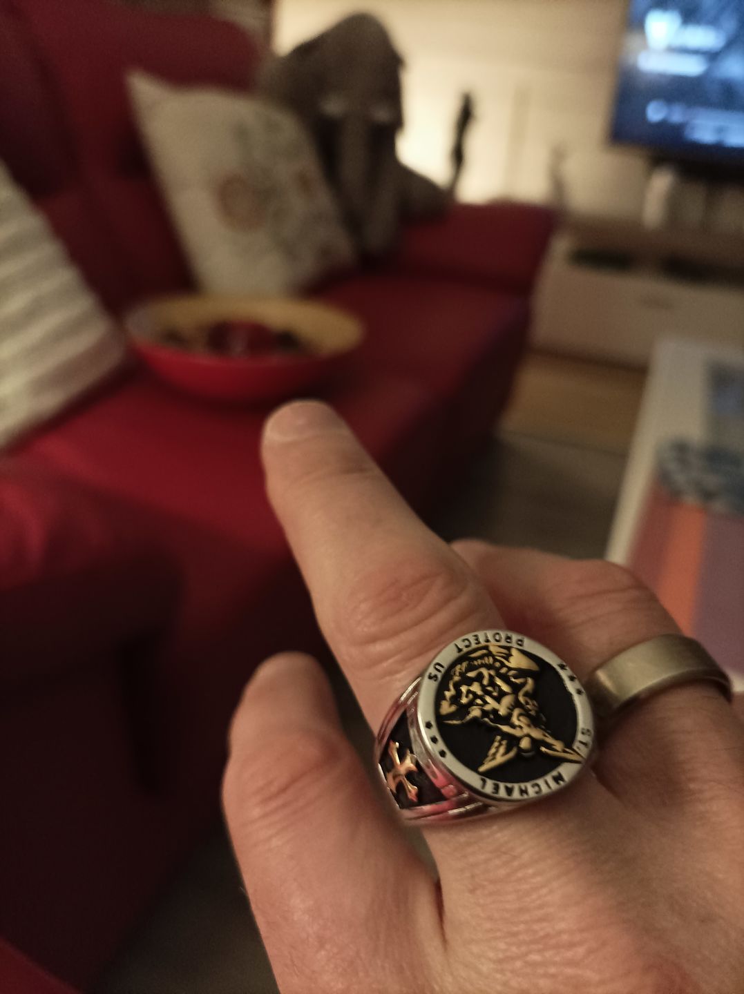Customer photo review of Bague de l'Archange Michel