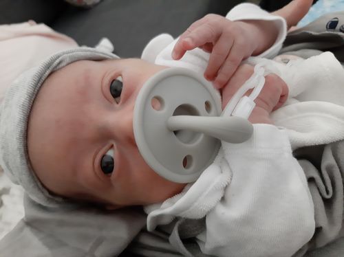 Customer photo review of Chupete Gris Nenina & Co