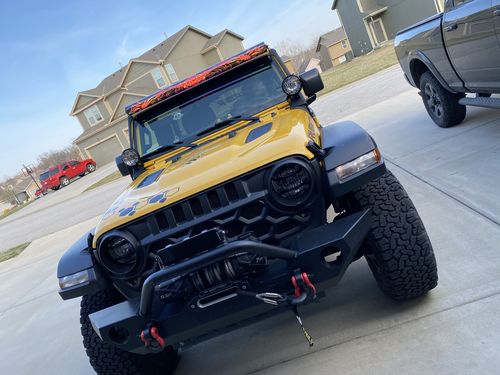 Customer photo review of Complete Light Bar Kit - Dual Row 52 LED LIGHT BAR + Cover + Flag Insert