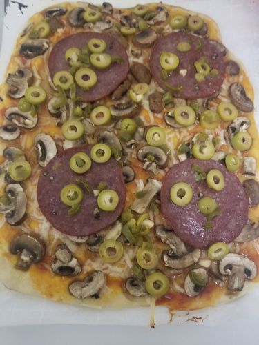 Customer photo review of Halal Beef Salami