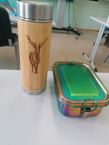 Customer photo review of Hirsch Äste - Bambus Thermoskanne
