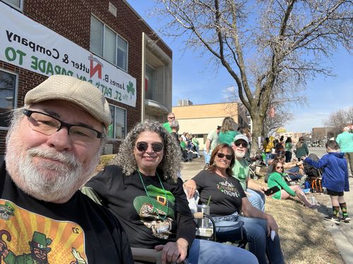 Customer photo review of Premium St. Patrick's Irish I Was Mexican Skull T-Shirt