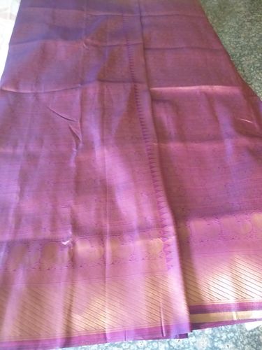 Customer photo review of Wine Purple Woven Kanjivaram Saree - Special Wedding Edition
