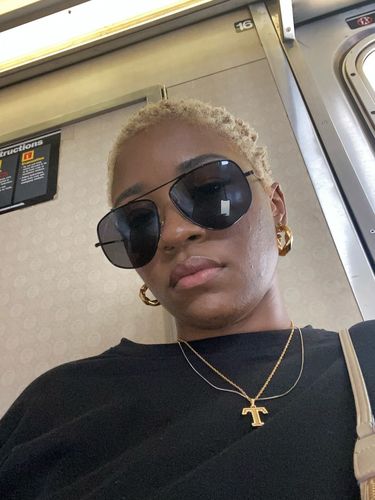 Customer photo review of 18K Gold Initial Necklace | Anklet