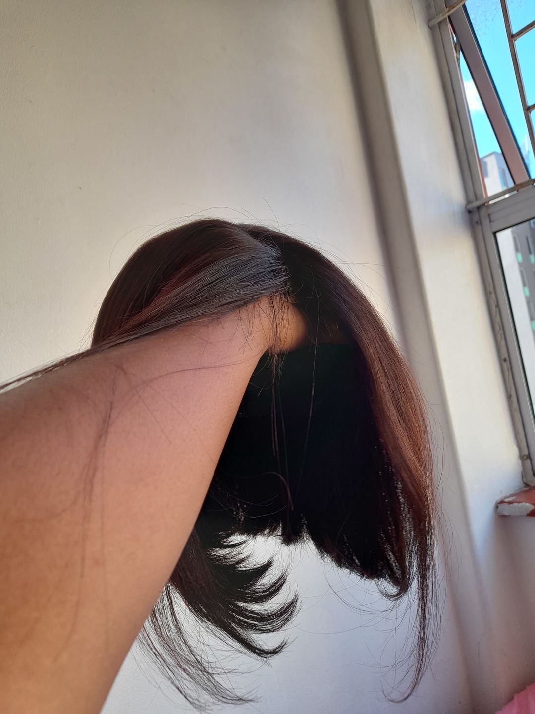 Customer photo review of Grade 13A Kim K Straight BoB wig 10”