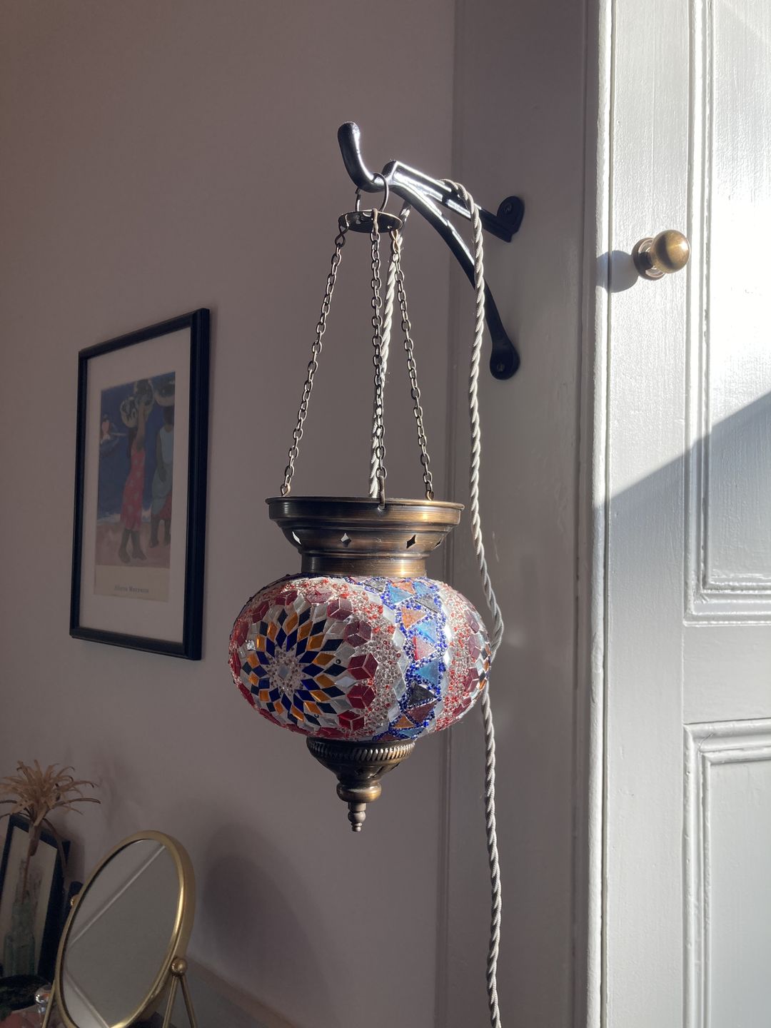 Customer photo review of 7 & 10 Inch Cast Iron Hanging Hook Bracket