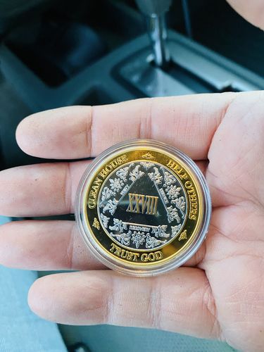 Customer photo review of 1 to 50 Year 40mm Gold & Silver AA Medallions - Bi-Plate Fancy Chips/Coins