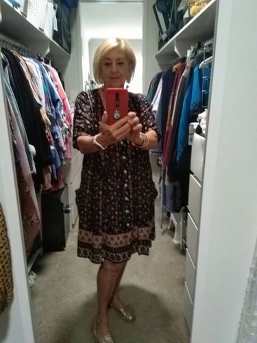 Customer photo review of Alma Dress Raisin