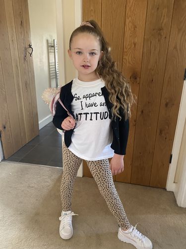 Customer photo review of Apparently I Have An Attitude Kids T-Shirt