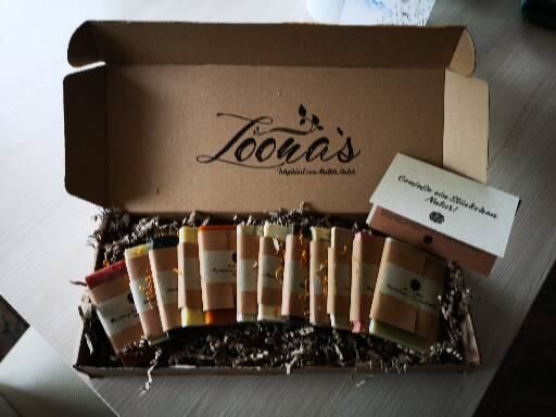 Customer photo review of Loona's SoapSampleBox mit Sisalsäckchen (Alle Düfte)