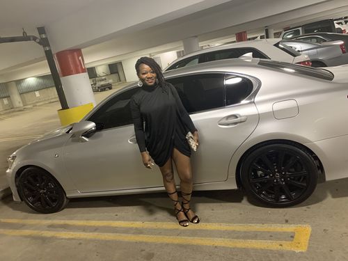 Customer photo review of Solid Color Pretty Front Wrap Mini Dress