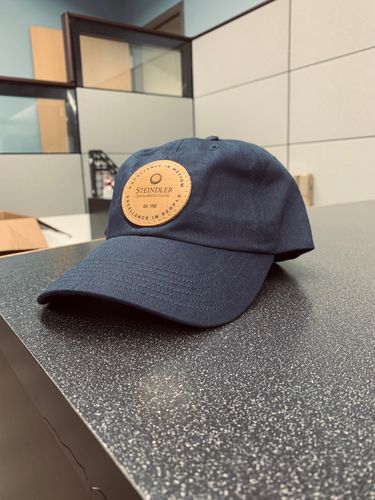 Customer photo review of Leather Patch Unstructured Hat