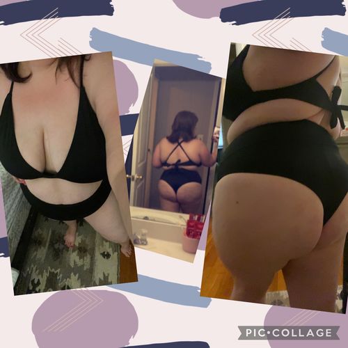 Customer photo review of 'Uplift' Plunging Bikini Top