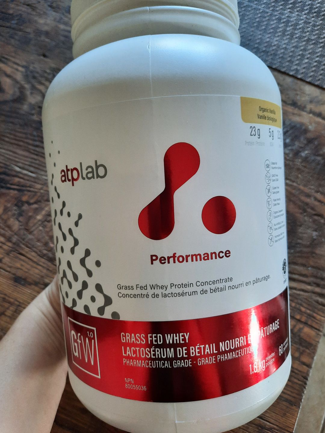 Customer photo review of ATP LAB - Grass Fed Whey (900g & 1.8kg)