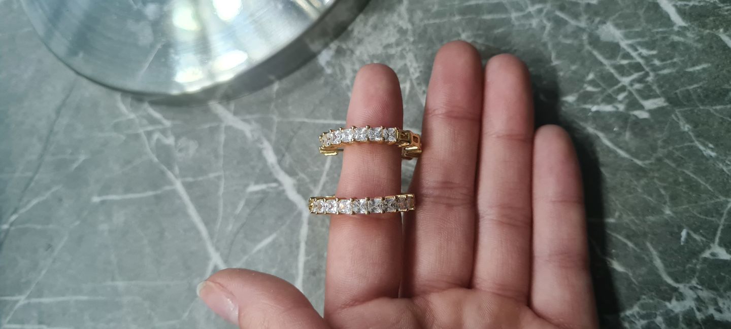 Customer photo review of Cristallo Ohrringe | 18K vergoldet