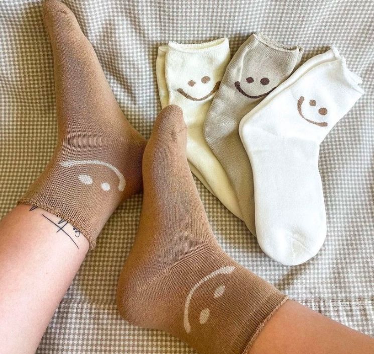 Customer photo review of Happy Face Socks Pack