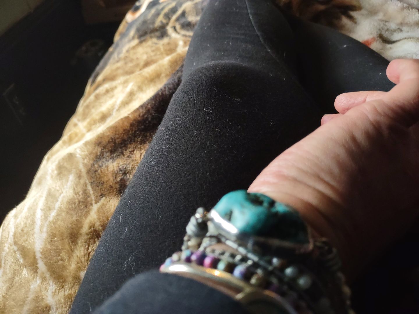 Customer photo review of The Turquoise Protection Wrap Bracelet