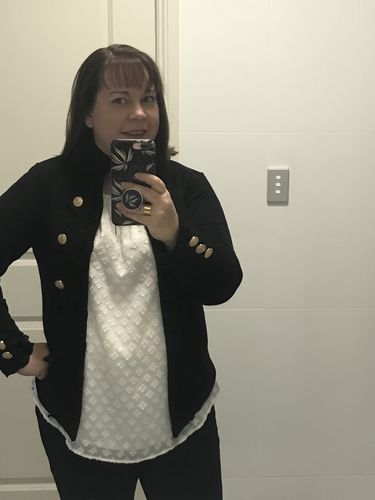 Customer photo review of Austere suede touch jacket PRE SALE NOW OPEN IN BLACK