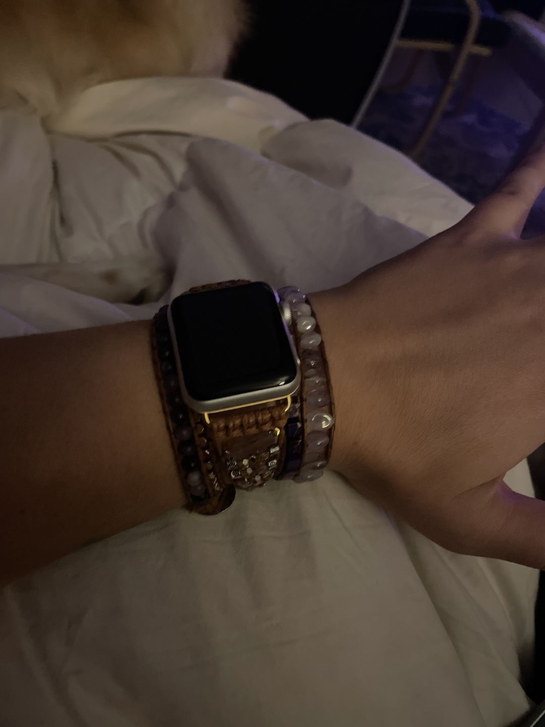Customer photo review of Purple Jade Magical Apple Watch Strap