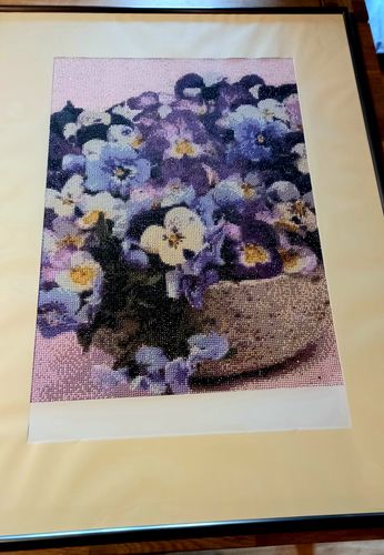 Customer photo review of 5D Kinder Diamond Painting Panda mit Bilderrahmen