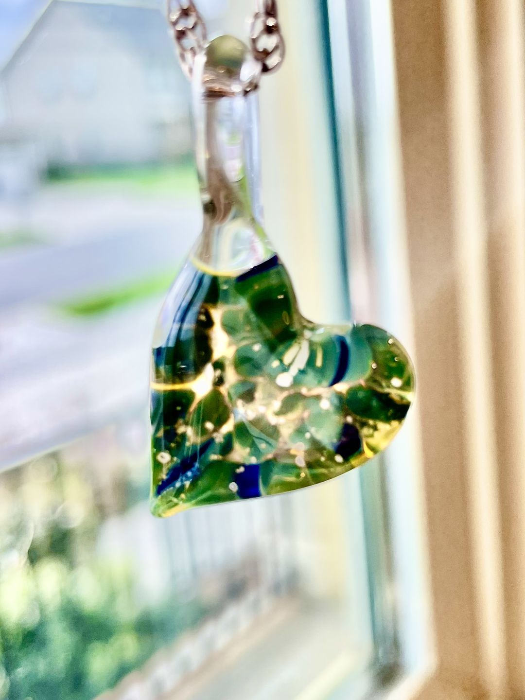Customer photo review of Crocodile Pendant with Infused Cremation Ashes