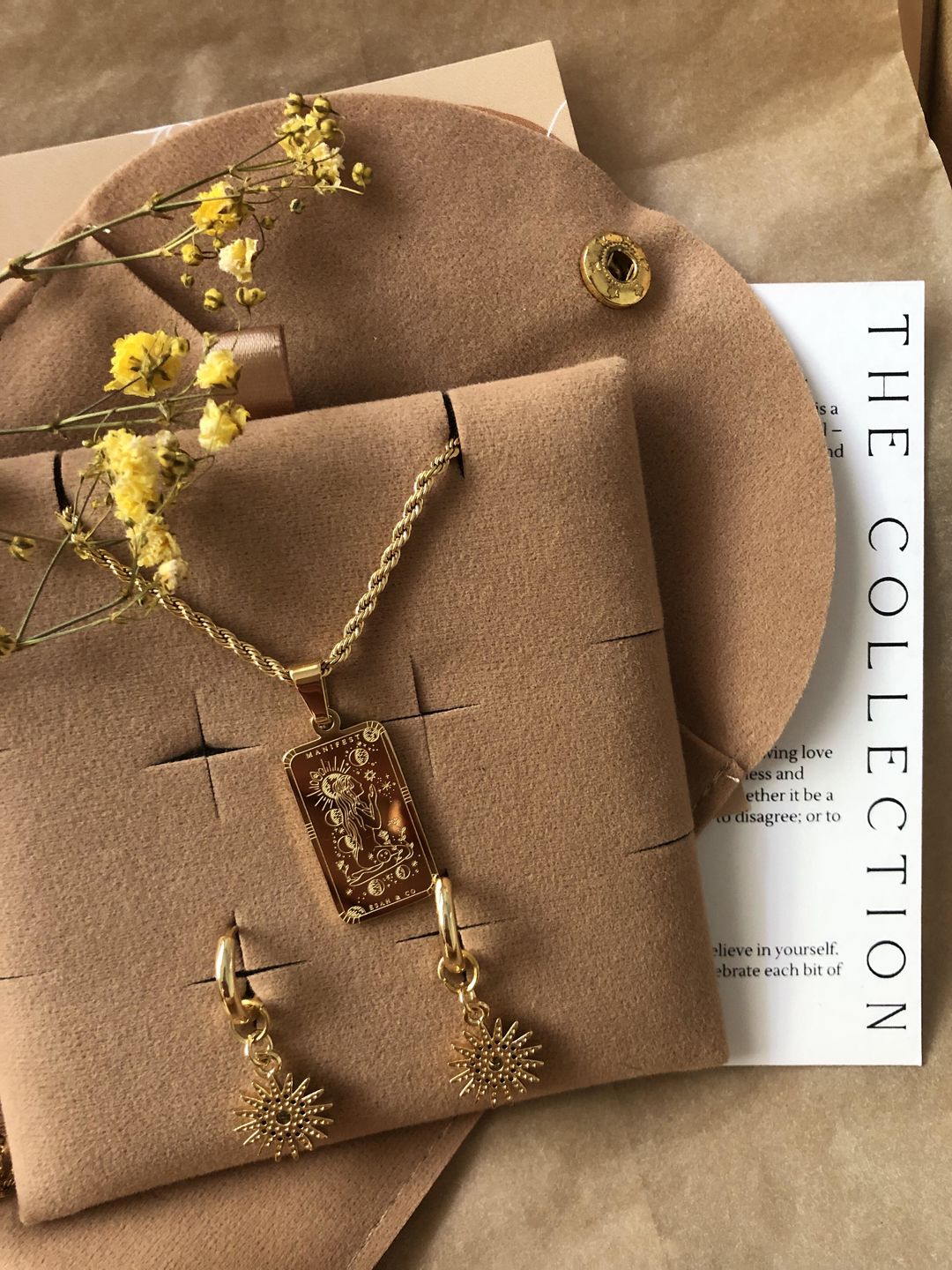 Customer photo review of MANIFEST Affirmation Pendant Necklace