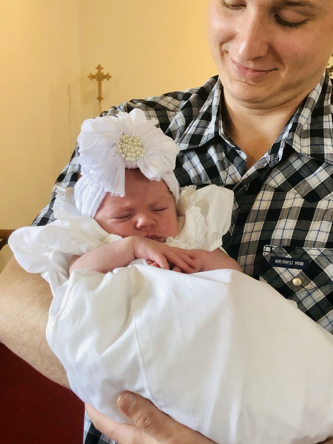 Customer photo review of Pearl Ruffled Headband