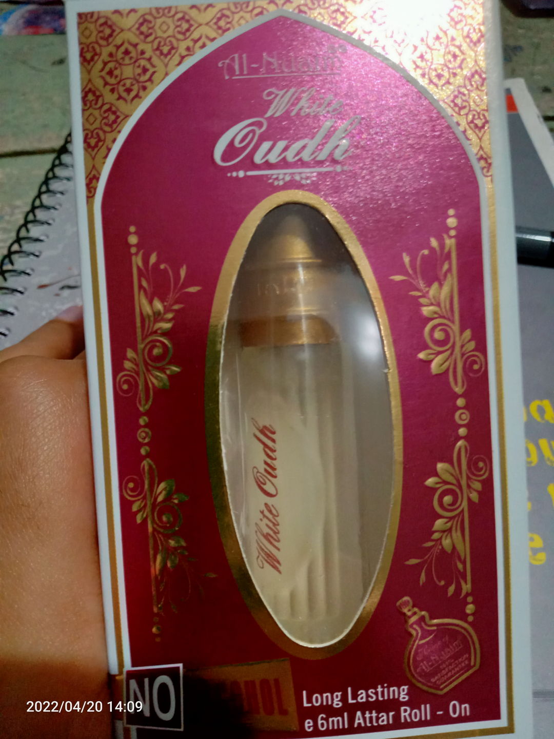 Customer photo review of Al Nuaim White Oudh Attar 6ml