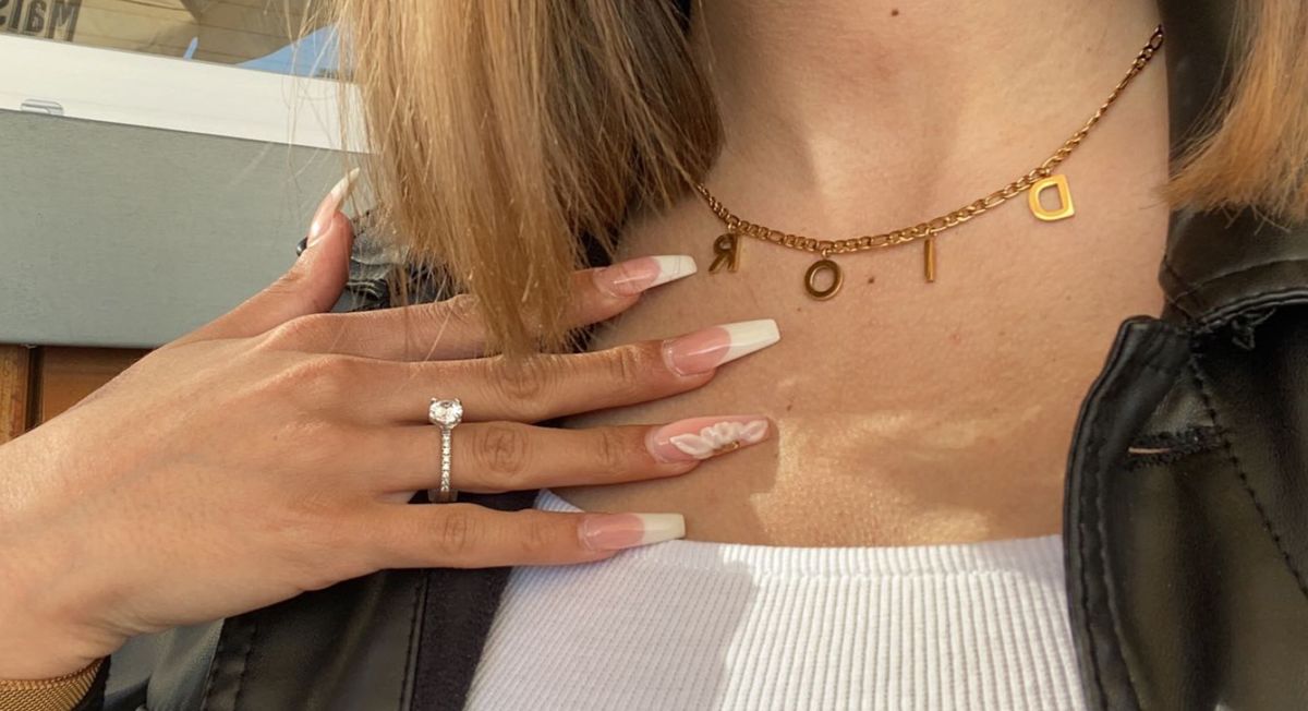Customer photo review of Namenskette | 18K vergoldet