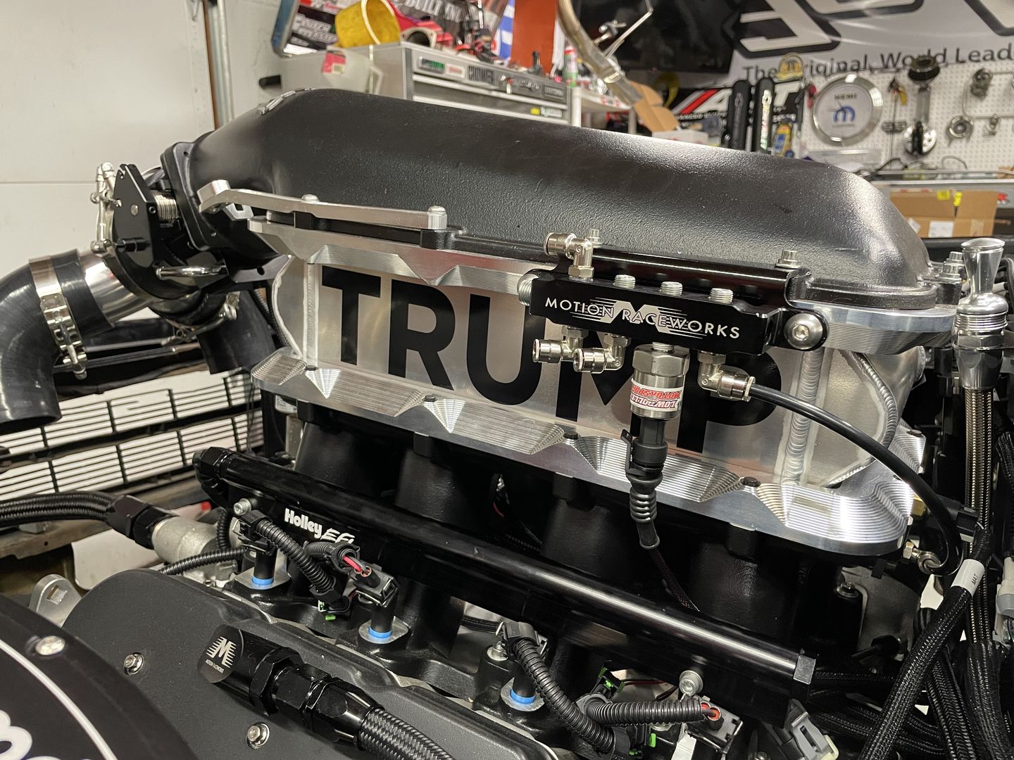 Customer photo review of LS1 Vacuum/Boost Billet Aluminum Distribution Block w/ Holley Hi-Ram Bracket