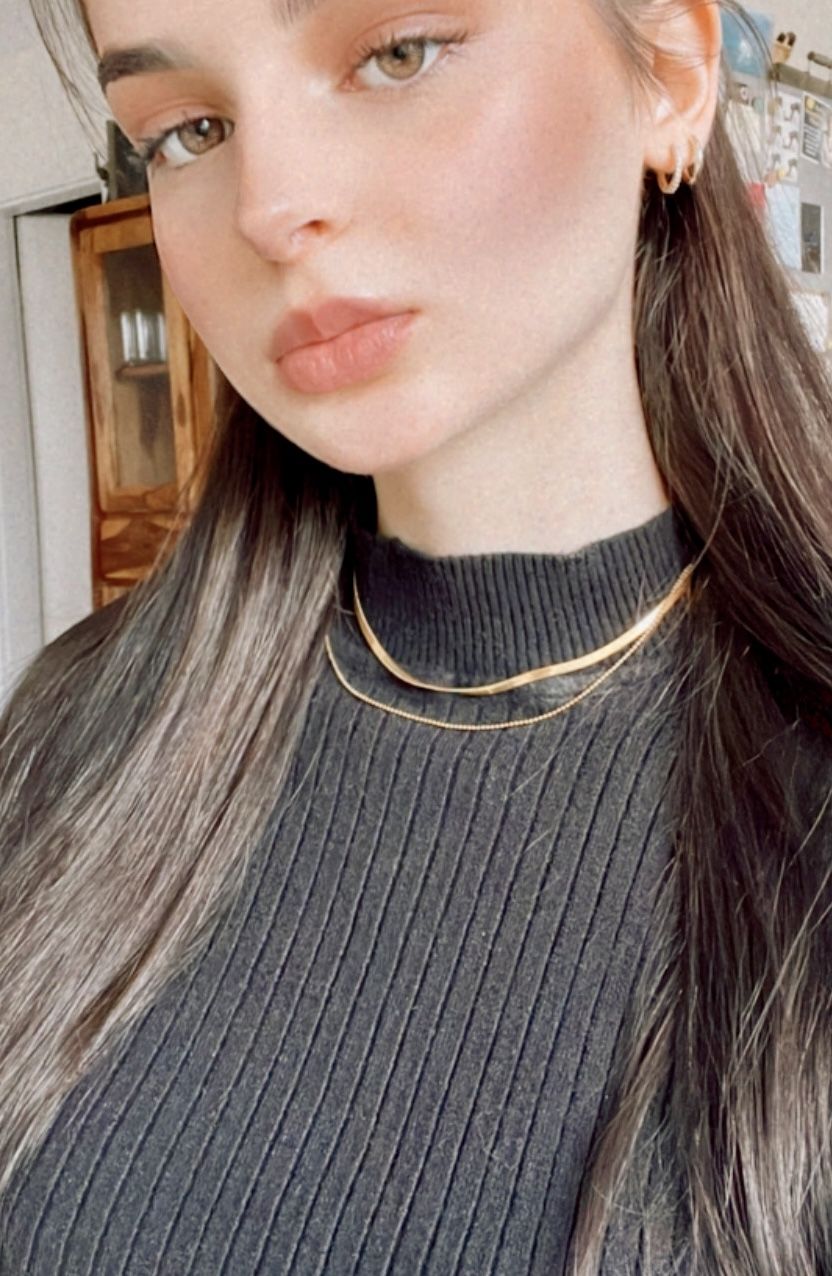 Customer photo review of Sleeky Halskette | 18K vergoldet