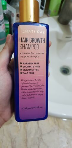 Customer photo review of Hair Growth Shampoo