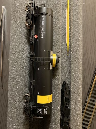 Customer photo review of Bowser 22  LOCO & CAR Foam Work Cradle, HO