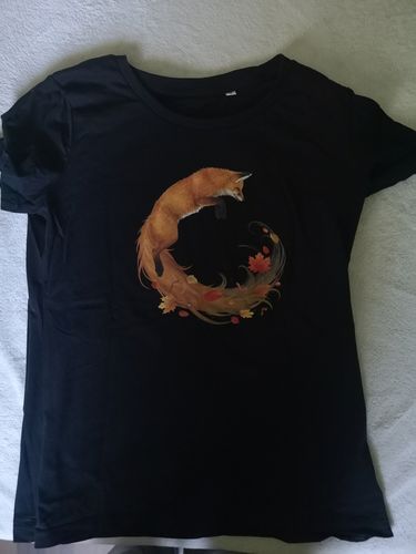 Customer photo review of Springender Fuchs  -Bio Damen Shirt