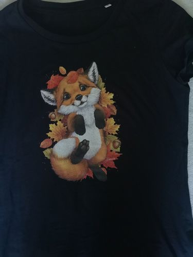 Customer photo review of Fuchs im Laub - Bio Damen Shirt