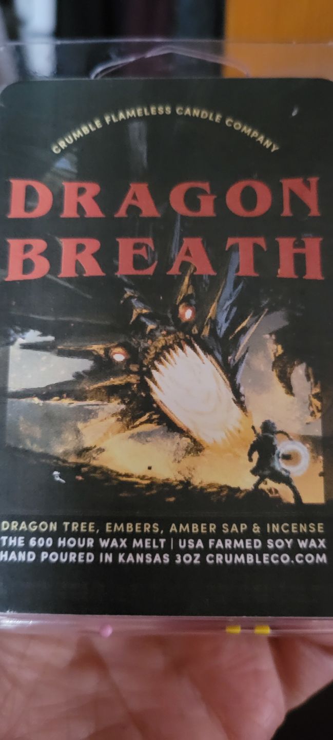 Customer photo review of Dragon Breath Wax Melts