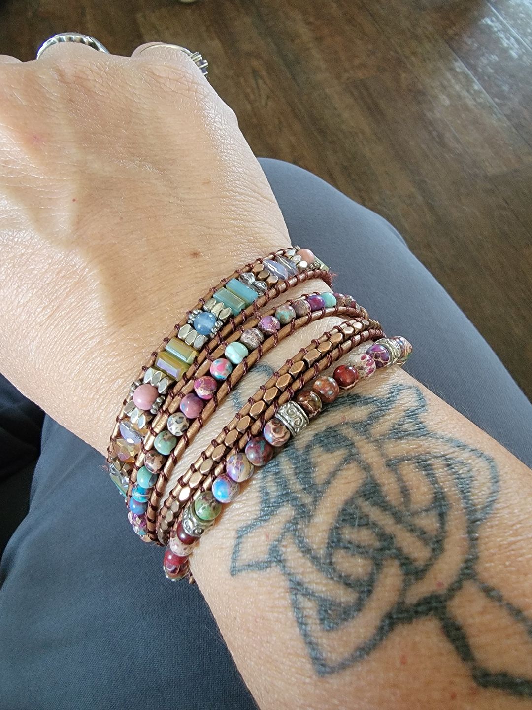 Customer photo review of Tibetan Energy Bracelet