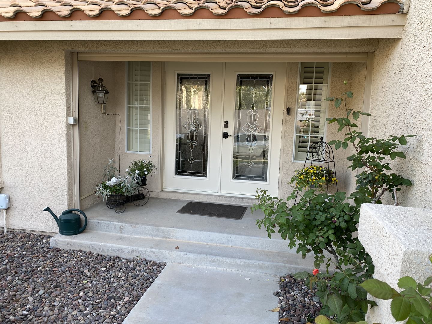 Customer photo review of Wexford Glass and Frame Kit (Full Lite 22" x 64" Glass Size)